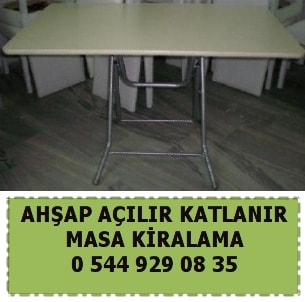 Adana ahşap açılır katlanır masa kiralama