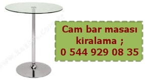 Adana cam bar kokteyl masası kiralama